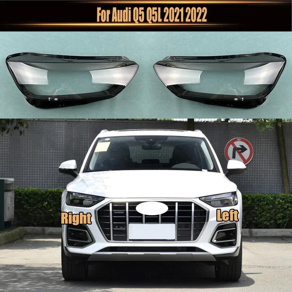 

Headlight Cover Transparent Headlamp Shell Lamp Shade Lens Replace Original Lampshade Plexiglass For Audi Q5 Q5L 2021 2022