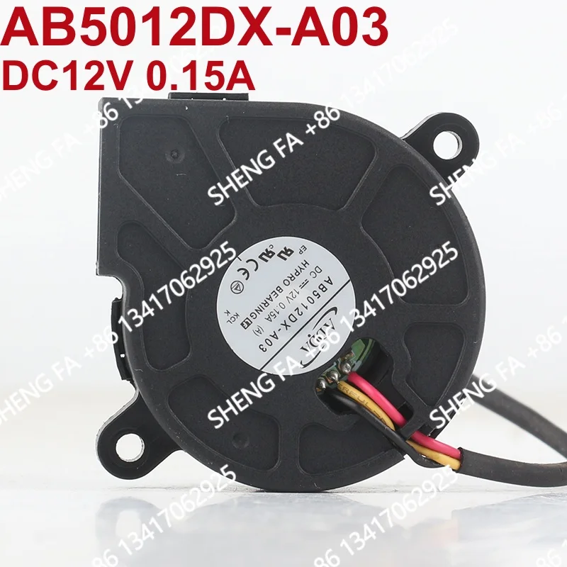 3-wire projector Turbo Blower bulb New original ADDA 5V 24V 48V DC 12V 0.15A AC EC 5020 50X50X20MM 5CM AB5012DX-A03 Cooling fan