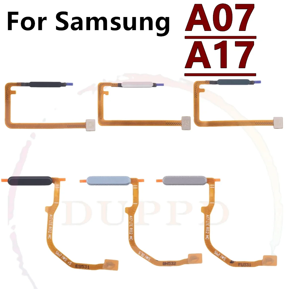 

Power Home Button Menu Return Key Touch ID Recognition Fingerprint Sensor Flex Cable For Samsung A07 A075F A17 A175F A176B 5G