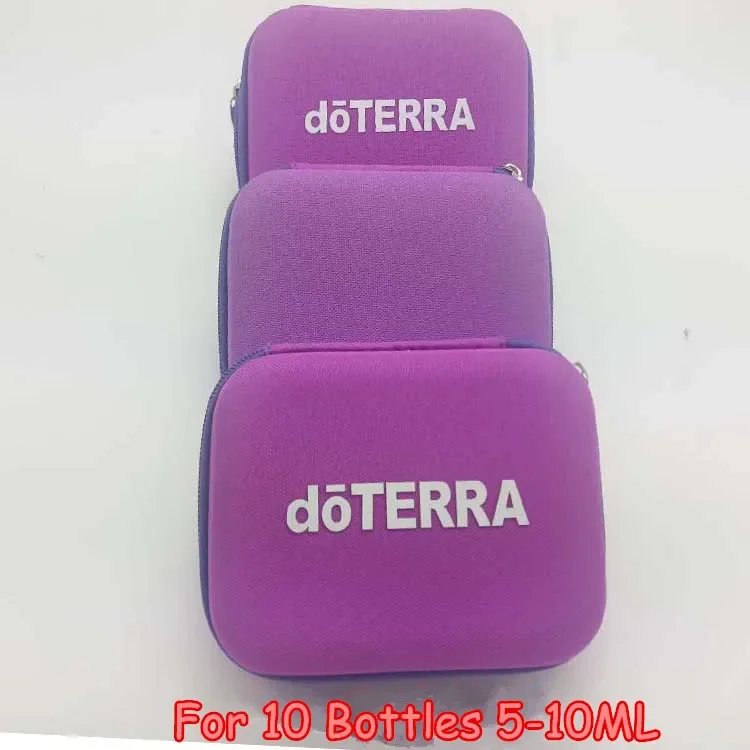 Portable Essential Oil Carrying Case with 10 Slots for 5/10ml Bottles Doterra Aroma Oil Organizer Compact Essential Oil Storage