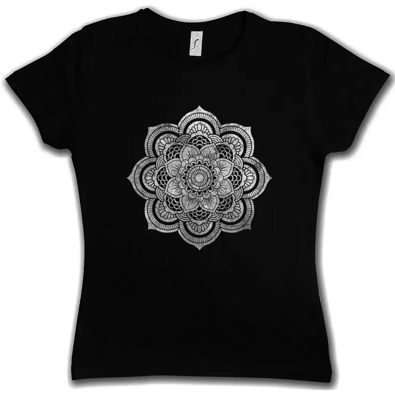 FLOWER MANDALA II WOMAN T SHIRT Yantra Hinduism Buddhism Hindu Shiva Buddha