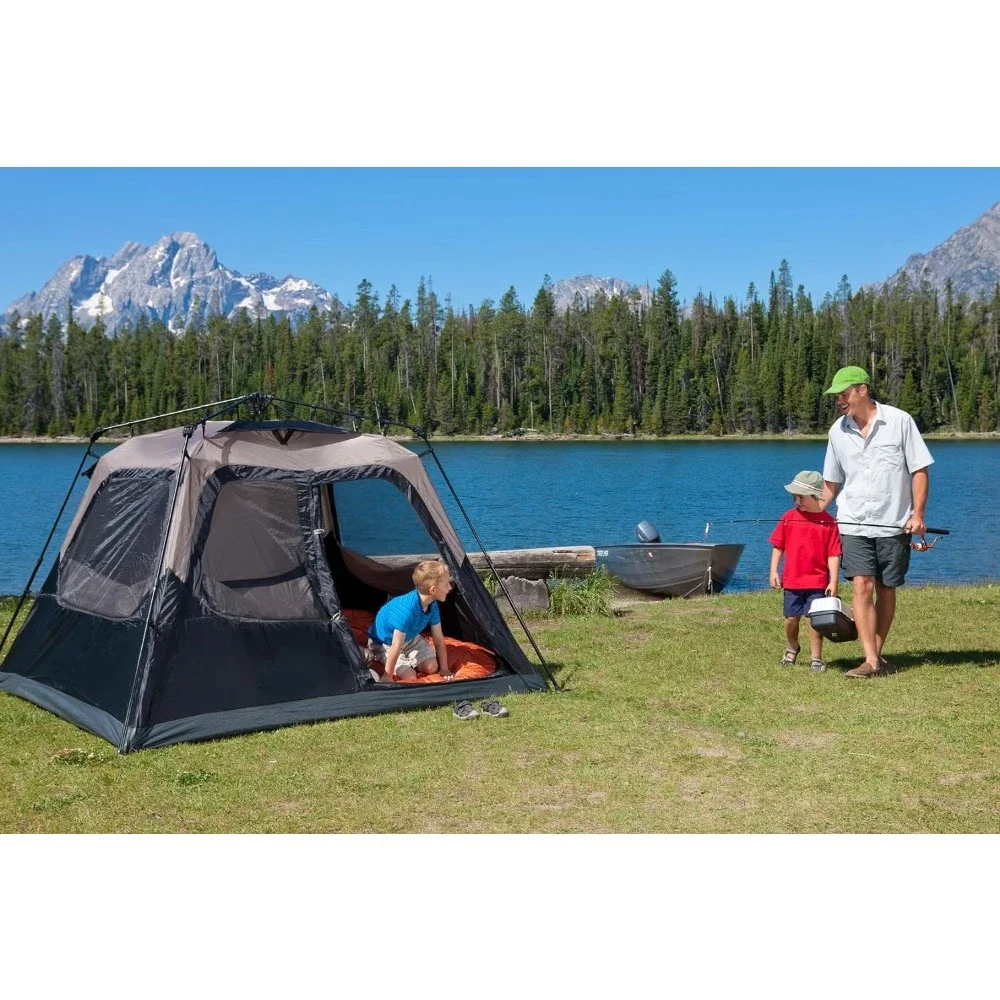 Camping Tent with Instant Setup, Weatherproof Tent with Technology, Double-Thick Fabric, and Included Carry Bag