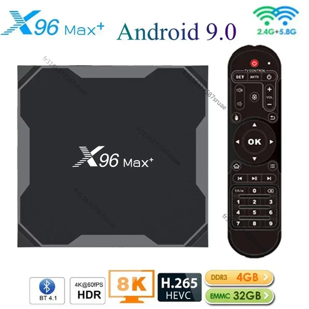 X96 Max Plus Smart TV Box 1000M Android 9.0 Amlogic S905x3 8K Media Player 4GB RAM 64GB ROM X96Max Set top Box Quad Core 5G Wifi