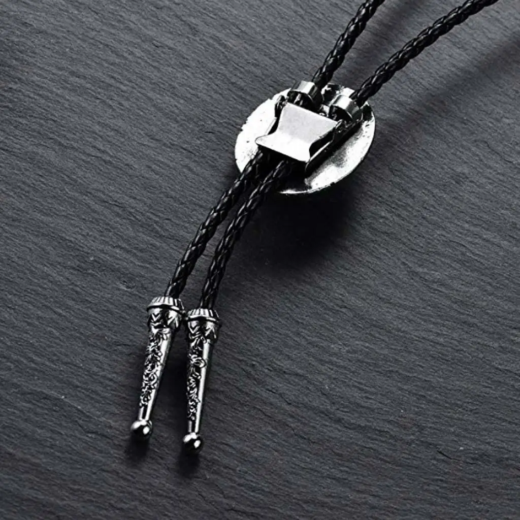 gravata-bolo-ocidental-de-liga-metalica-com-pingente-de-cowboy-para-casamento-e-baile-de-formatura