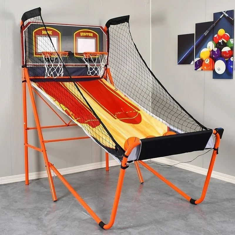 Luxury Double Scorer Shooter Thick Enhanced Fast Assembly Folding Double Basketball Hoop Basketball Machine