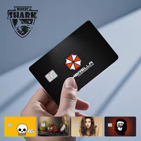 Funny Jenus Panda Army Skull Pretty Women Matte PVC Waterproof Skin Cover Sticker for Debit Credit Card