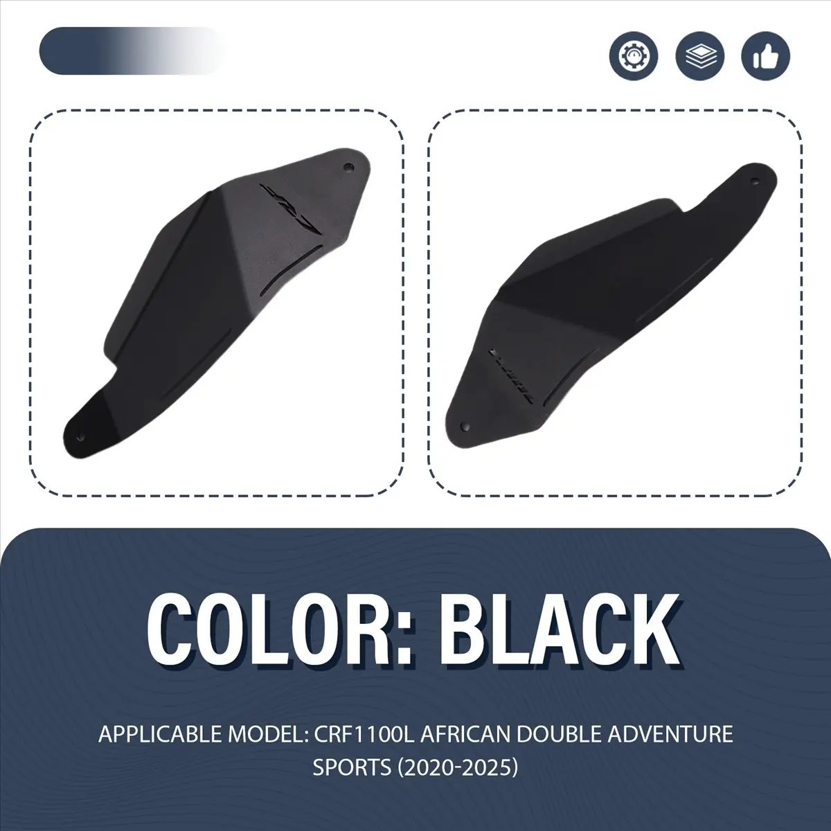 Super Sale Motorcycle Wind Deflectors for Honda CRF1100L Africa Twin Adventure Sports 2020-2025 Front Fork Cockpit Air Deflector