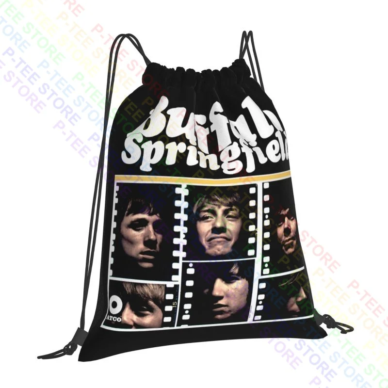 Buffalo Springfield Psychedelic Rock Band Drawstring Bags Gym Bag Gym Art Print Storage Bag Bags For Travel