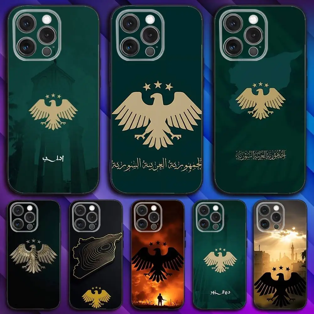 

Free S-Syrias F-Flag Phone Case For iPhone 16,15,14,13,12,11,Pro,Max,Plus,X,XS,SE4,E,Mini,Soft Black Case