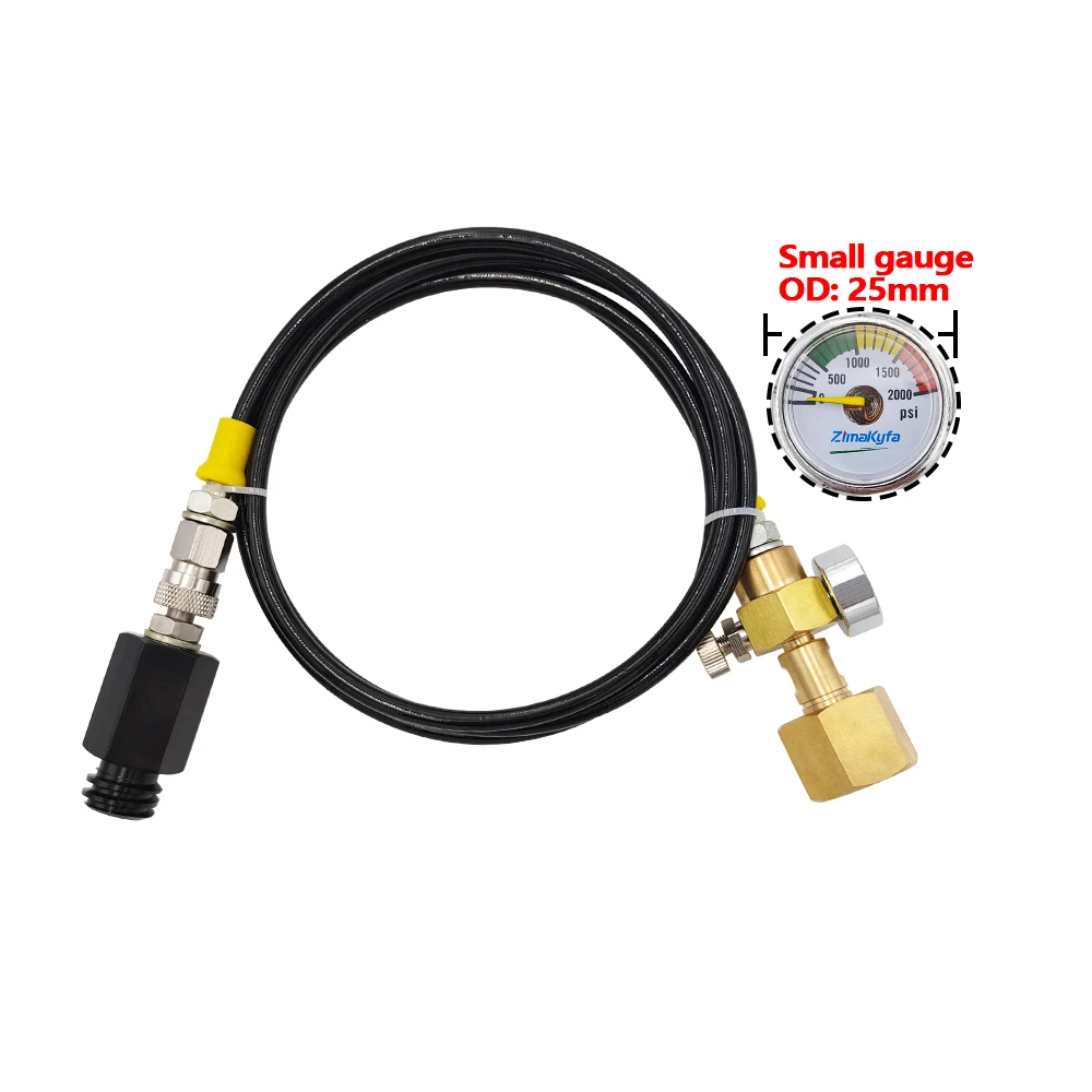 Imagem -04 - Pressão Mangueira Kit Externo para Água Soda Sodastream Homebrew Co2 Dióxido de Carbono Tanque Tr214 to W21.814 Cga320 Alta