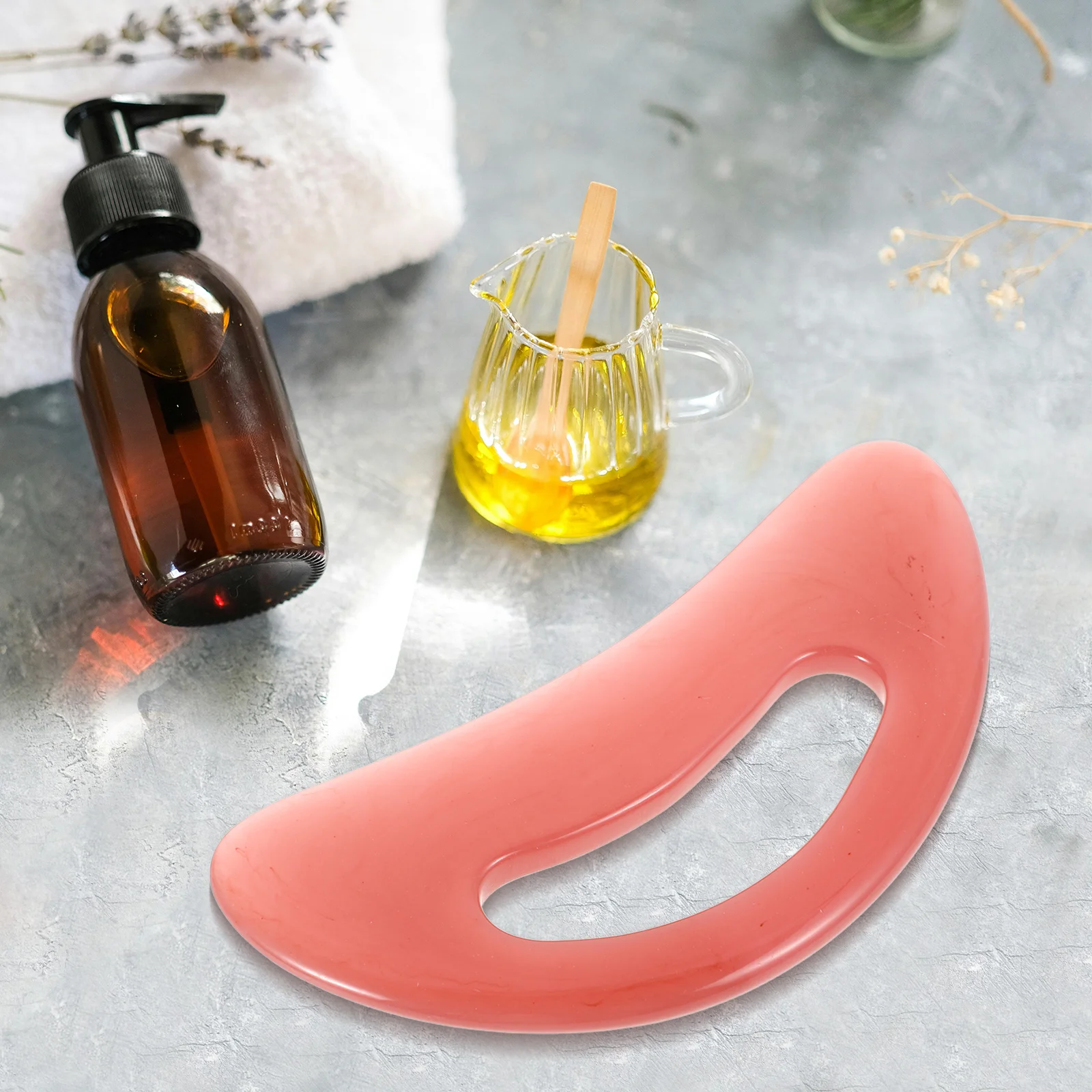 Strumento per raschiare il massaggio Gua Sha in resina grande per collo, vita, schiena, viso, gamba, terapia di rilassamento muscolare, massaggiatore da viaggio