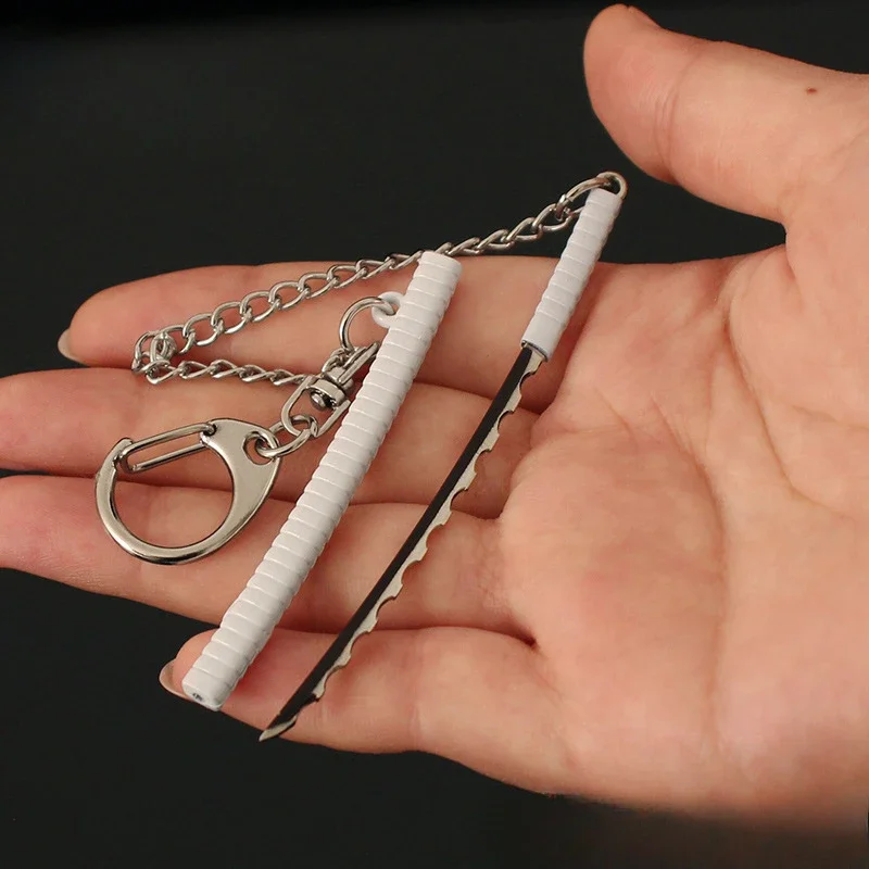 9cm Anime Weapon Slayer Merchandise Wind Pillar Tanjiro's Nichirin Blade Metal Keychain Samurai Prop Ornament Birthday Gift Toys