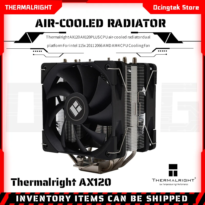 

Thermalright AX120 AX120PLUS CPU air-cooled radiator dual platform For intel 115x 2011 2066 AMD AM4 CPU Cooling Fan