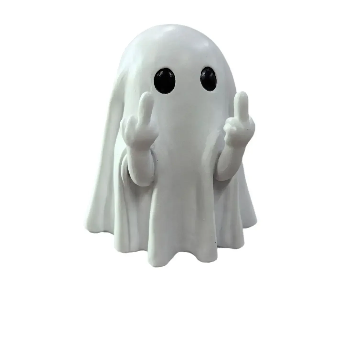 Resin Ghost Statue, Halloween Middle Finger Ghost Decoration,Party Scene Tabletop Decoration To Give Friends Gifts Figurines