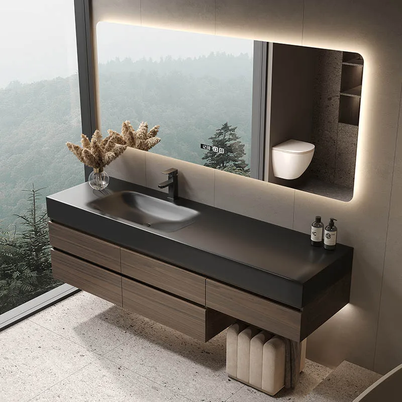 

Каменная плита, горячая изогнутая раковина, шкаф для ванной комнаты, комбинированный стол для мытья ванной комнаты, шкаф для умывальника, Gabinetti, мебель для дома