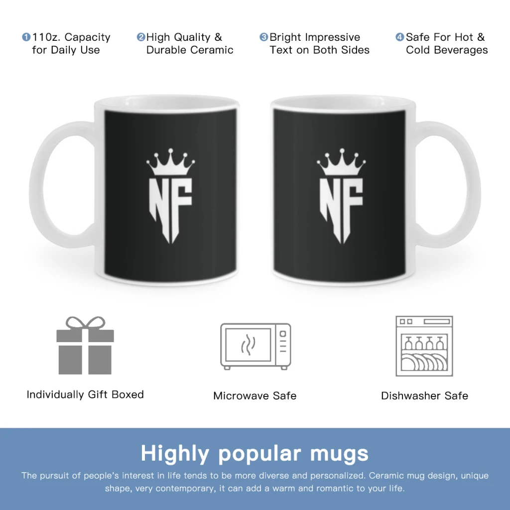 

NF Rapper Free shipping Coffee Cups Ceramic cups creative cups and cute mugs Personalized Gift Cup For Tea