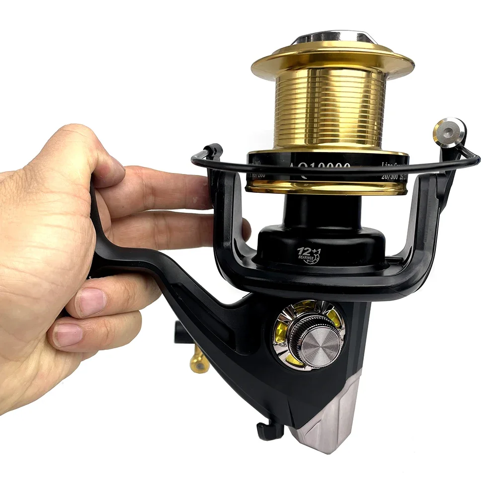 

Fishing Reel Spinning for Long Casting Carp Reel 8000 9000 10000 Sea Fishing Long Cast Beach Windlass Outdoor Fishing Equipment