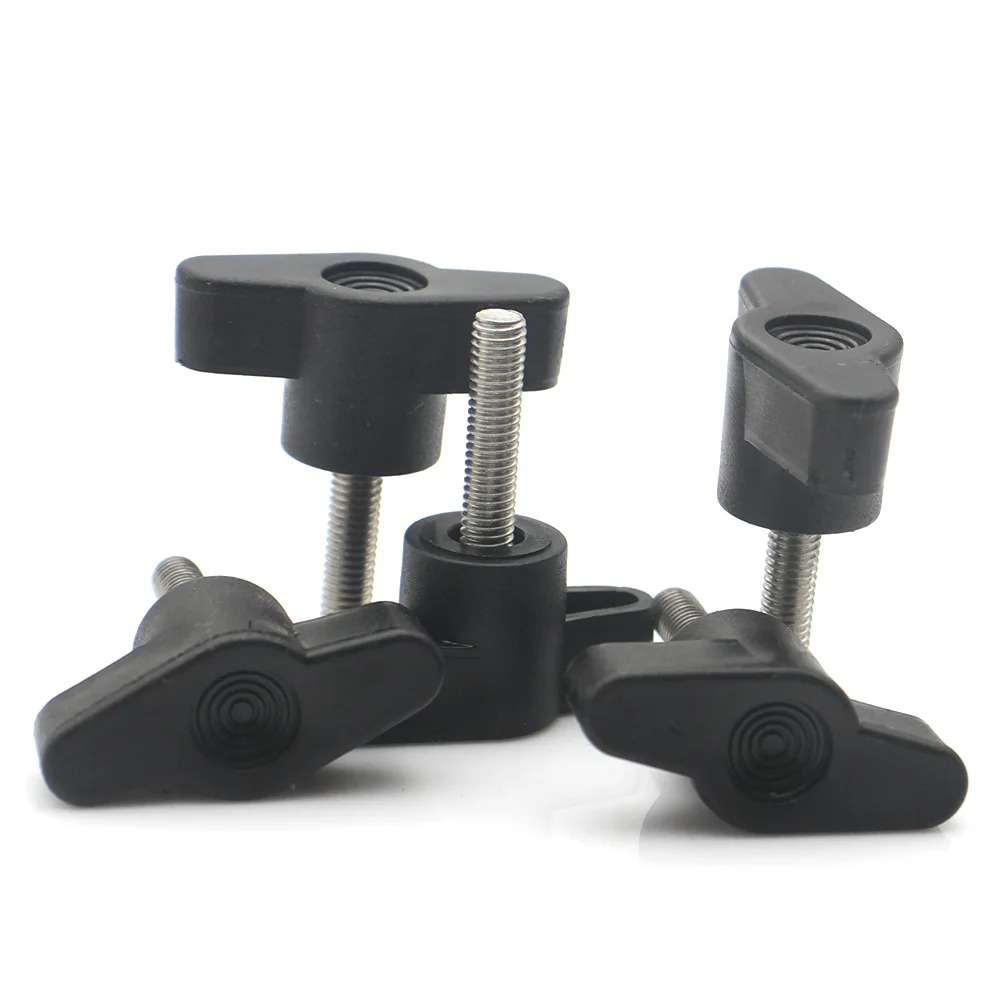 M5 M6 M8 الفولاذ المقاوم للصدأ مقبض اليد المسمار فتحة مسطحة مقبض البلاستيك رئيس قابل للتعديل T نوع Z نوع الإبهام الترباس