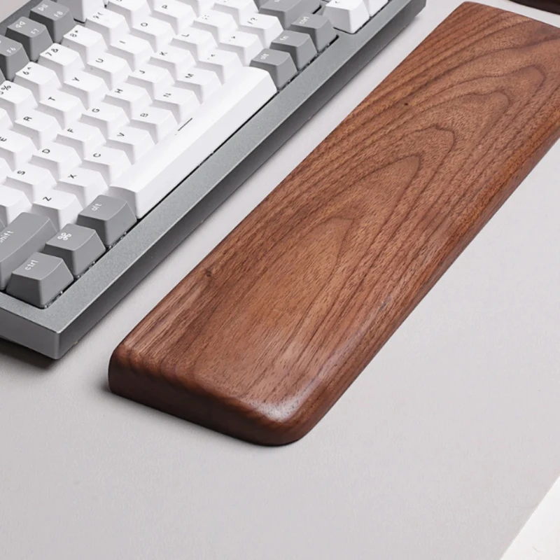 Nonslip Walnut Keyboard Wrist Rest Ergonomic Typing Support Pad Gaming and Office Wrist Support for Home or School