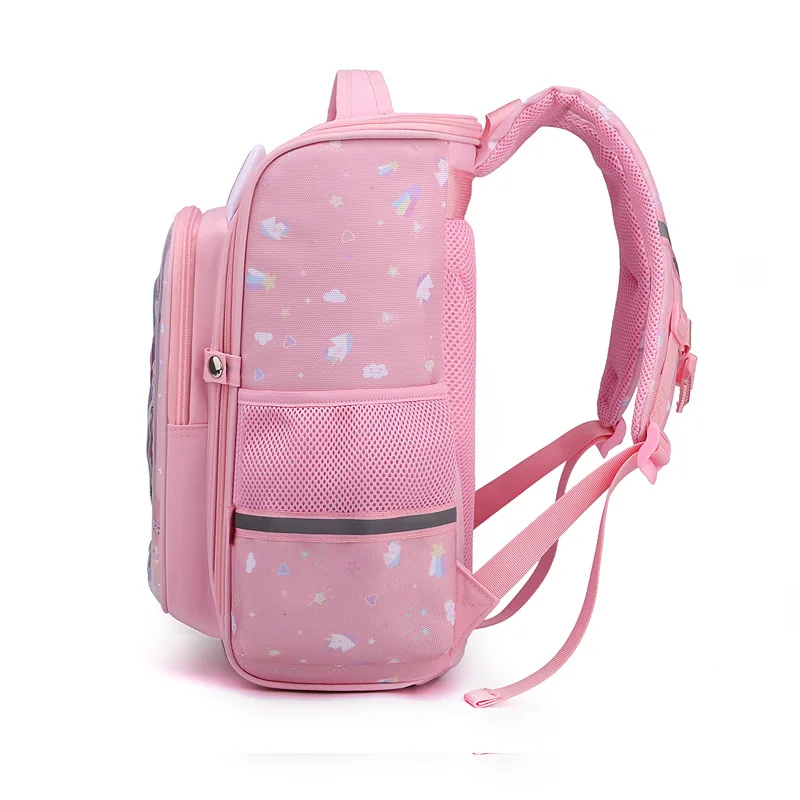 Large Capacity Orthoped Unicorn Backpacks For Girls 3D Cartoon School Kawaii Backpacks Boys Primary 1-6 Grade Student Backpacks