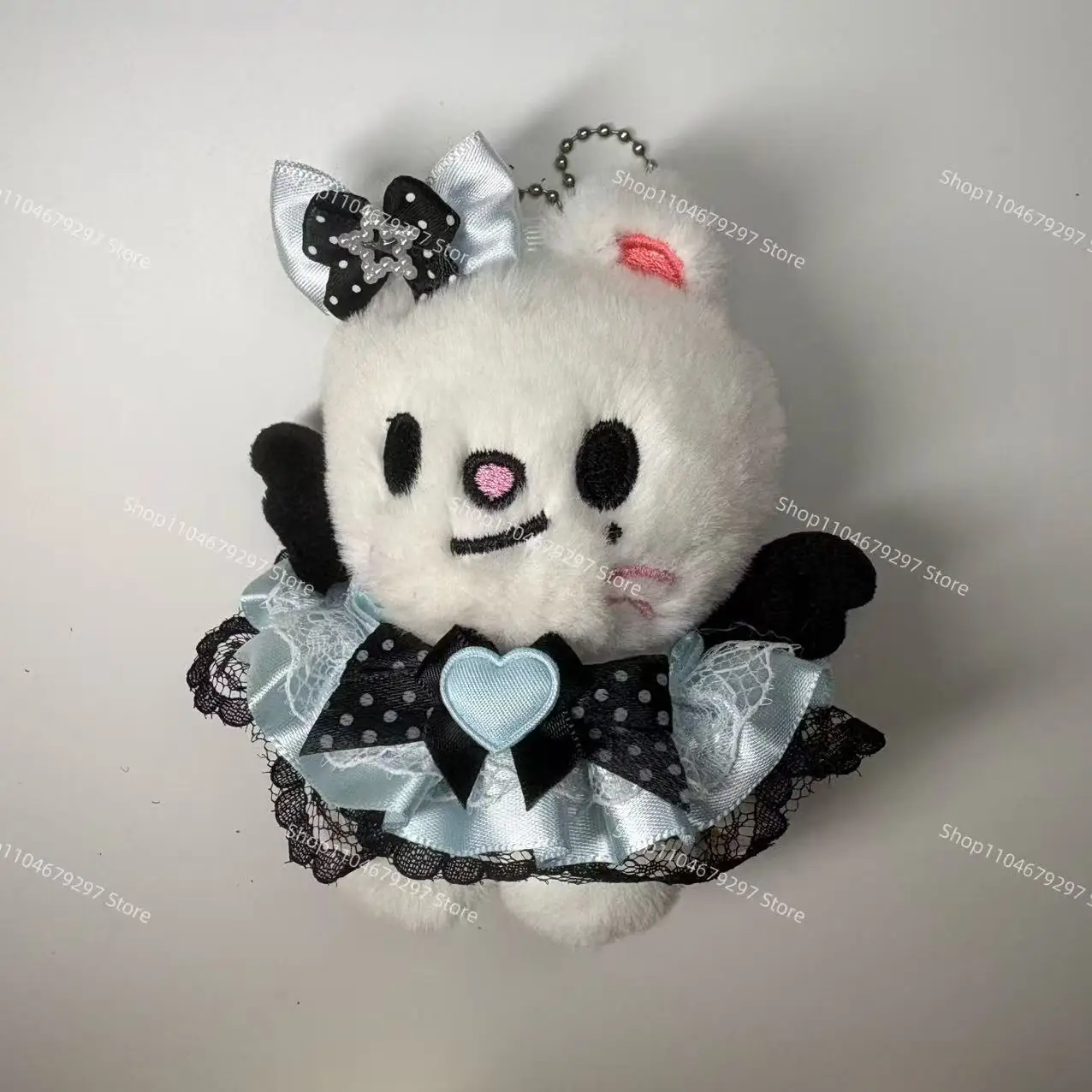 SKZOO Stray Kids Schlüsselanhänger Blau Schwarz Polka Dot Rock Plüschpuppe Niedliche Haarspange Kinder Erwachsene Spielzeug Fans Geschenk Anhänger Zubehör