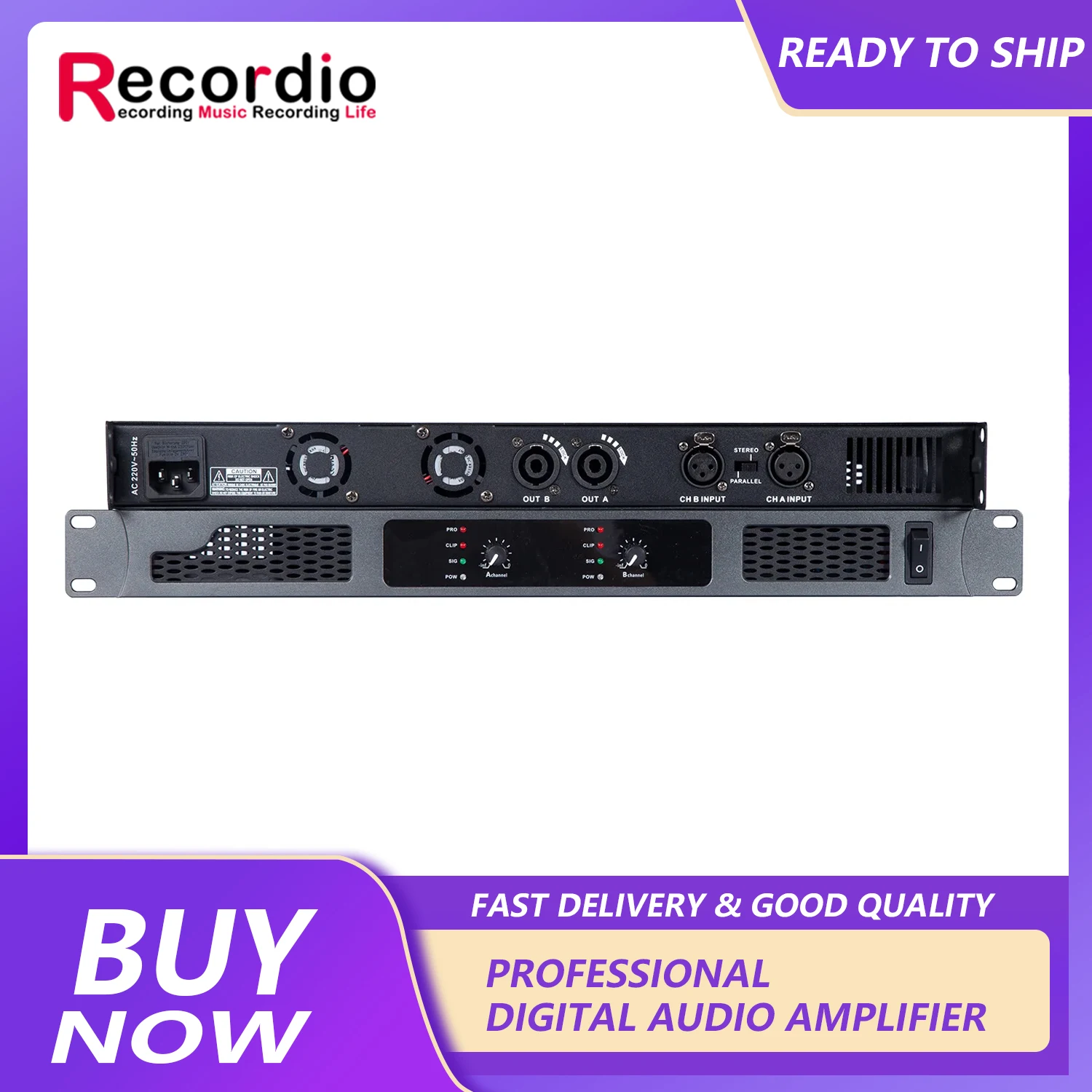 GAP-DA2350 Digital Amplifier 2 Channel Professional Sound Class D Audio Amplifier 450W*2 Use for DJ stage