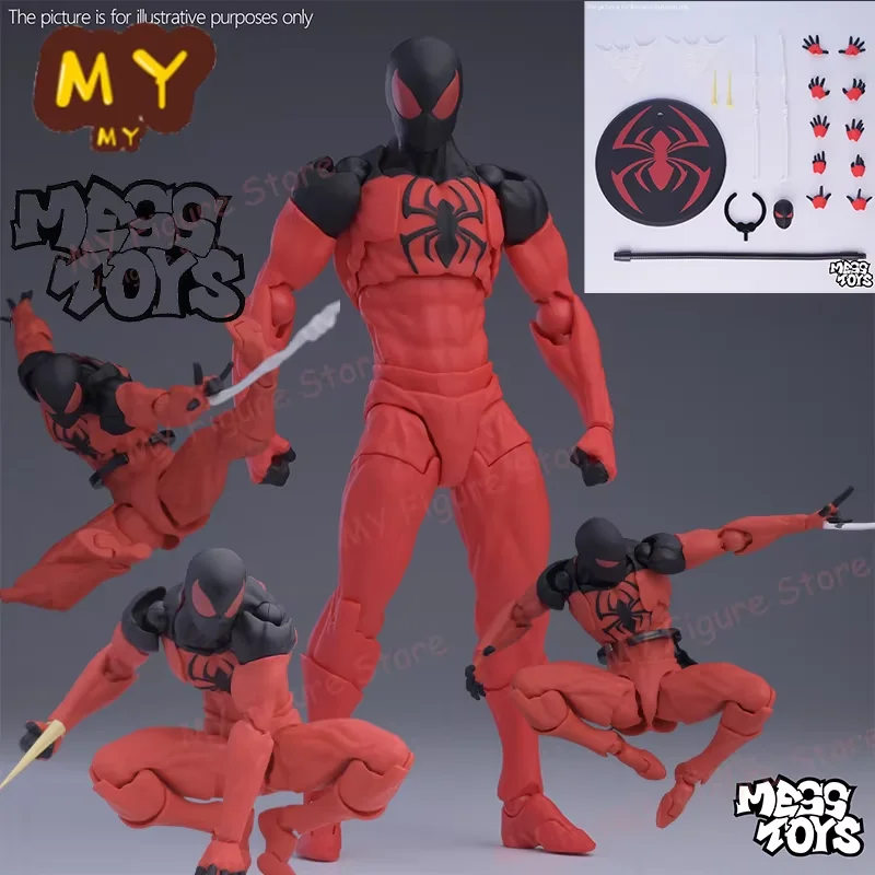 messtoys スパイダーマン In Stock CT Toys Messtoys Symbiote Spider-Man Black Spider Action