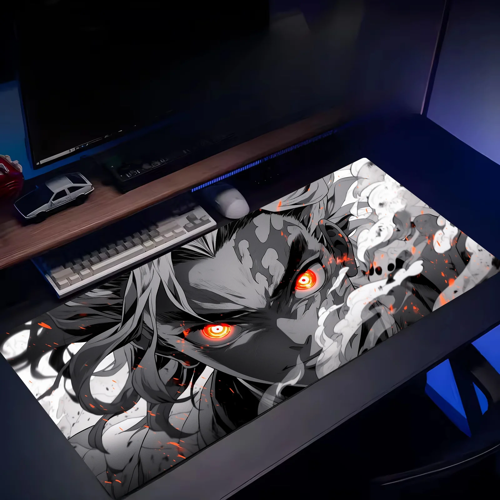 Gaming MousePad 400x900 Demon Slayer Anime Mouse Pad Office Desk Mat Esports Keyboard Rug Game Room Accessories Office Carpet