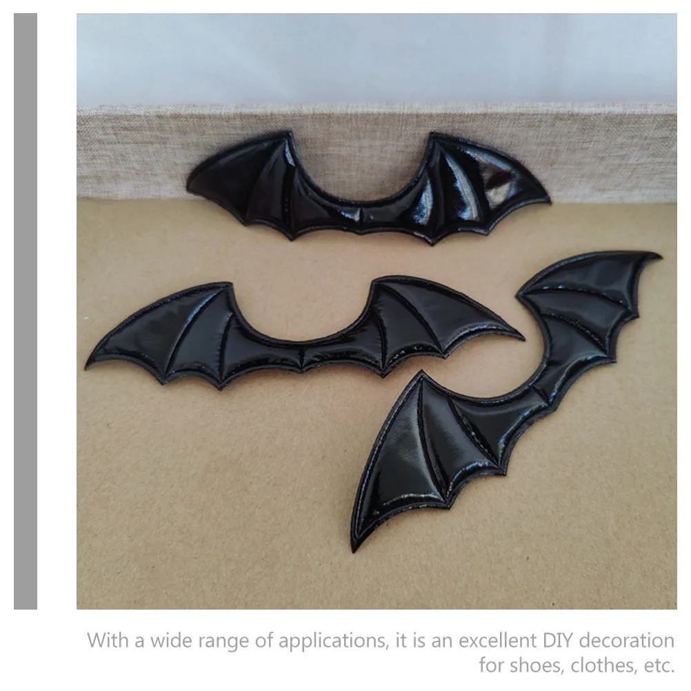 

20Pcs Halloween Bat Wing Crafts DIY Decorative Accessories for Shoes Clothes Hair Party Favor Bat Wing Crafts Party Favor