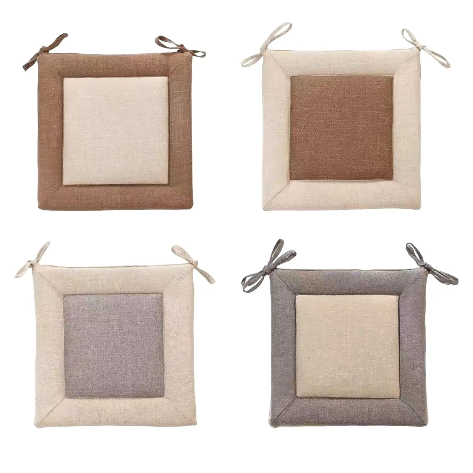 Square Chair Cushion Practical Meditation Cushion Multipurpose Seat Cushion for Study Room Restaurants Garden Home Tatami Mats