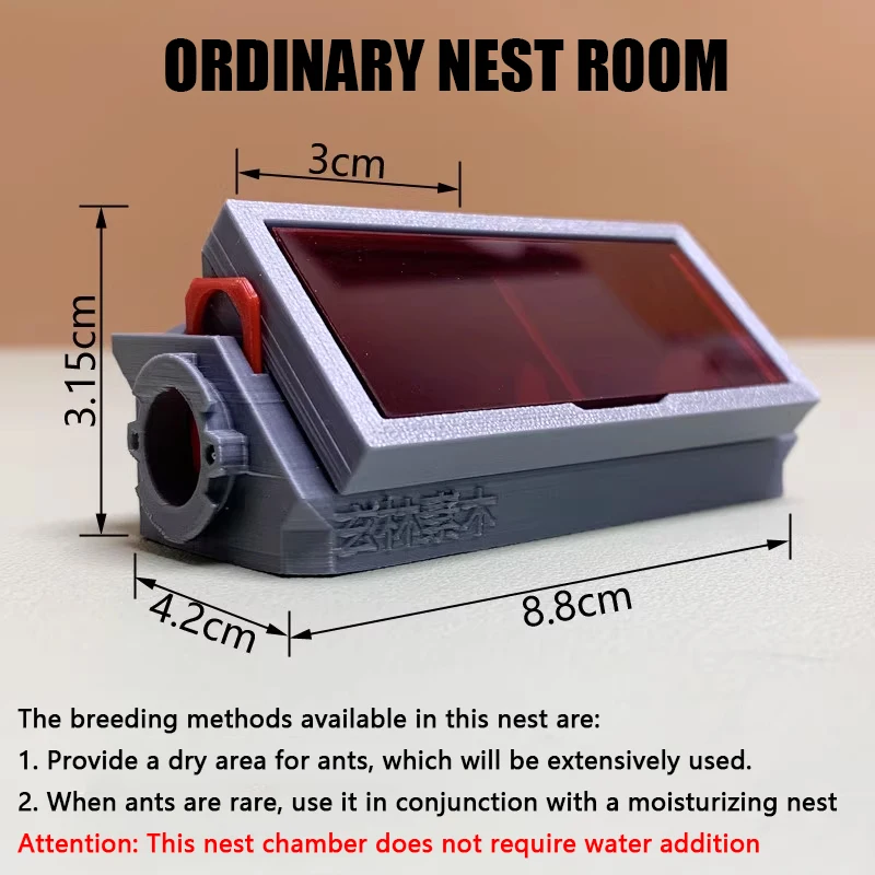 ثلاثية الأبعاد الاكريليك النمل مزرعة القمر القلعة عش النمل الجبس القائمة على ملموسة بيت النمل الكبير ورشة عمل الحيوانات الأليفة مع ساحة النمل بيت النمل #4