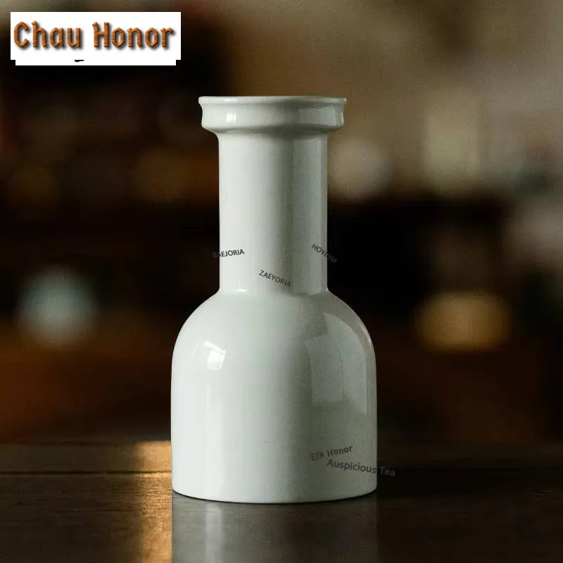 Grass Wood Gray Ceramic Vase Imitation Song Aesthetic Ornaments Flower Basket Plant Pot Flowerpot Tea Services Artware 150ml