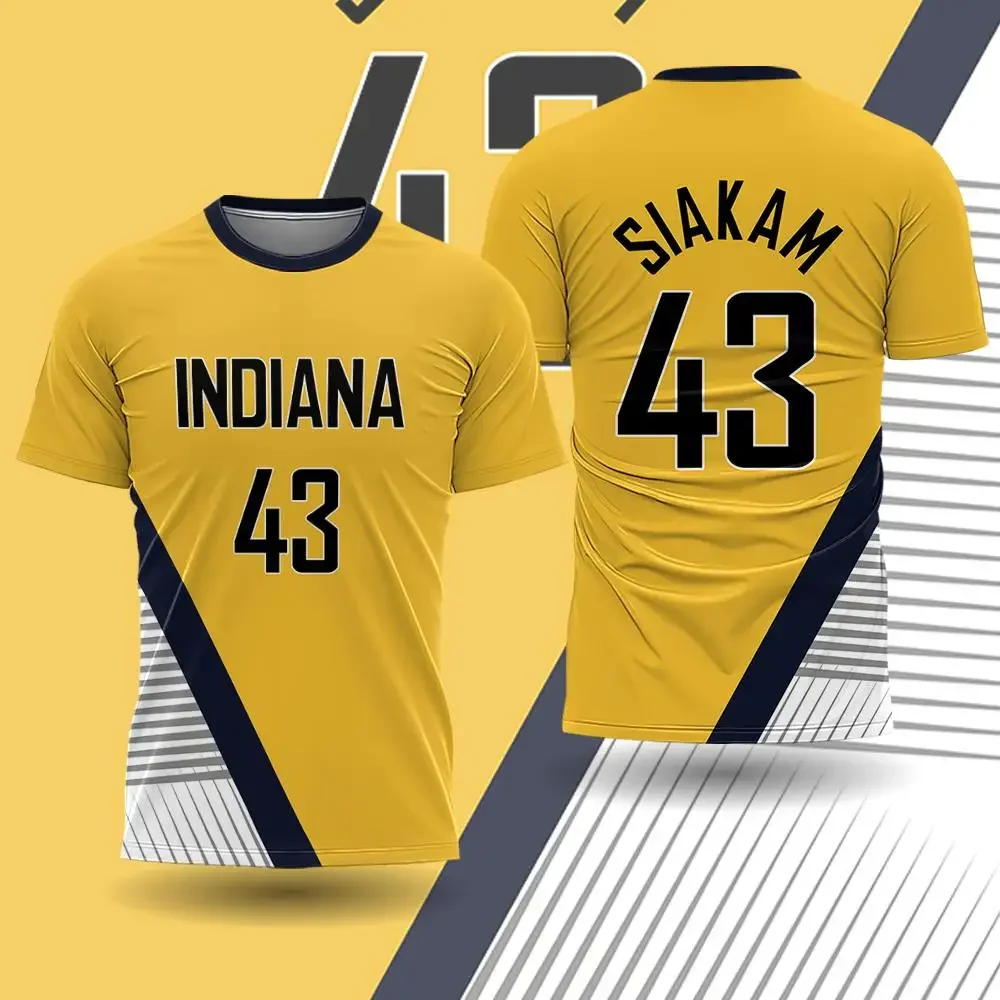 ثلاثية الأبعاد مطبوعة تي شيرت رجالي كرة السلة المهنية الدوري الشرق الغرب سلسلة نهائية الرجال التجفيف السريع تنفس التدريب تي شيرت #3