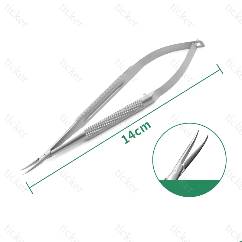 Castroviejo Needle forceps Straight/Curved 12.5cm-18cm for Dental forceps Orthodontic Implant tool