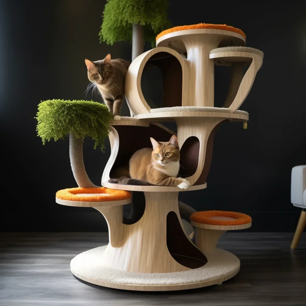 Cat climbing frame integrated shelf large four-season universal imported environmentally friendly material cat supplies