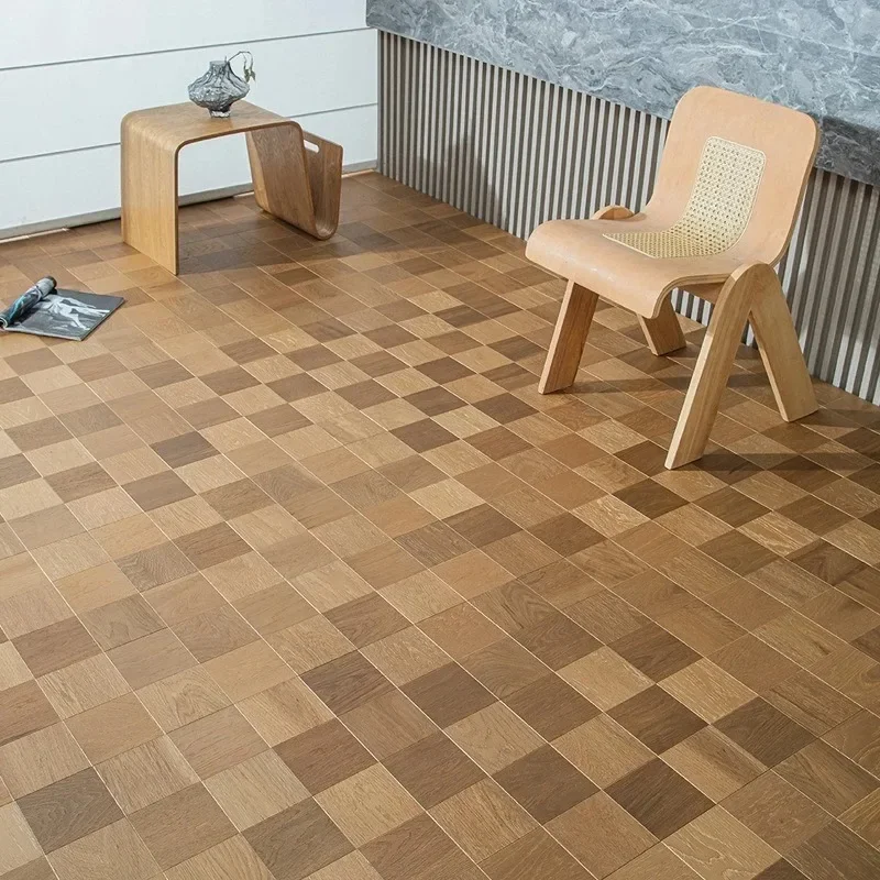 Chessboard Parquet Floor Retro Square Parquet Floor 600 * 600 Square Chessboard Parquet Solid Wood Floor