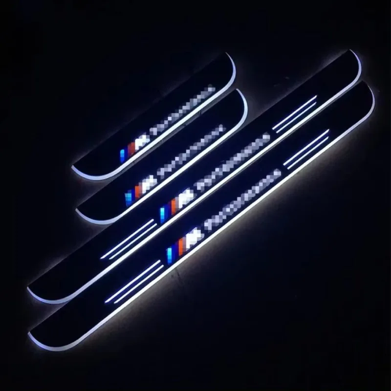 Hot Sale LED Door Sill Plate Door Scuff Kick Plate in White for BMW For Tesla For Popular Brand