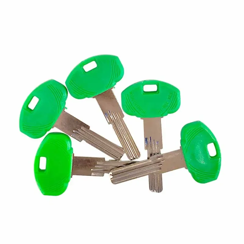 5/10/50/100 Pcs Blank Key Copper Plastic SECUREMME-K22 Green for Door Lock