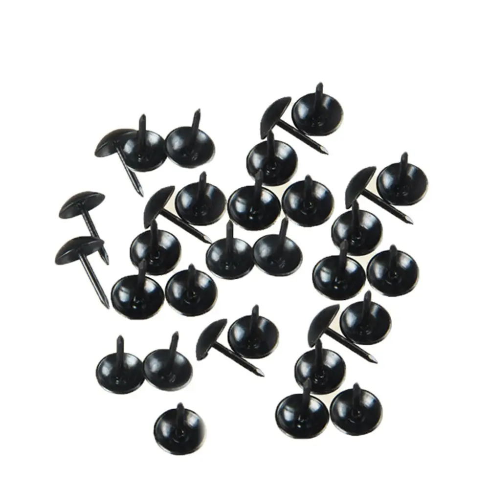 300Pcs Vintage-Style Door Nail Thumb Tacks Plastic Push Pins Round Head Sharp Steel Points for Home Office School Bulletin Board