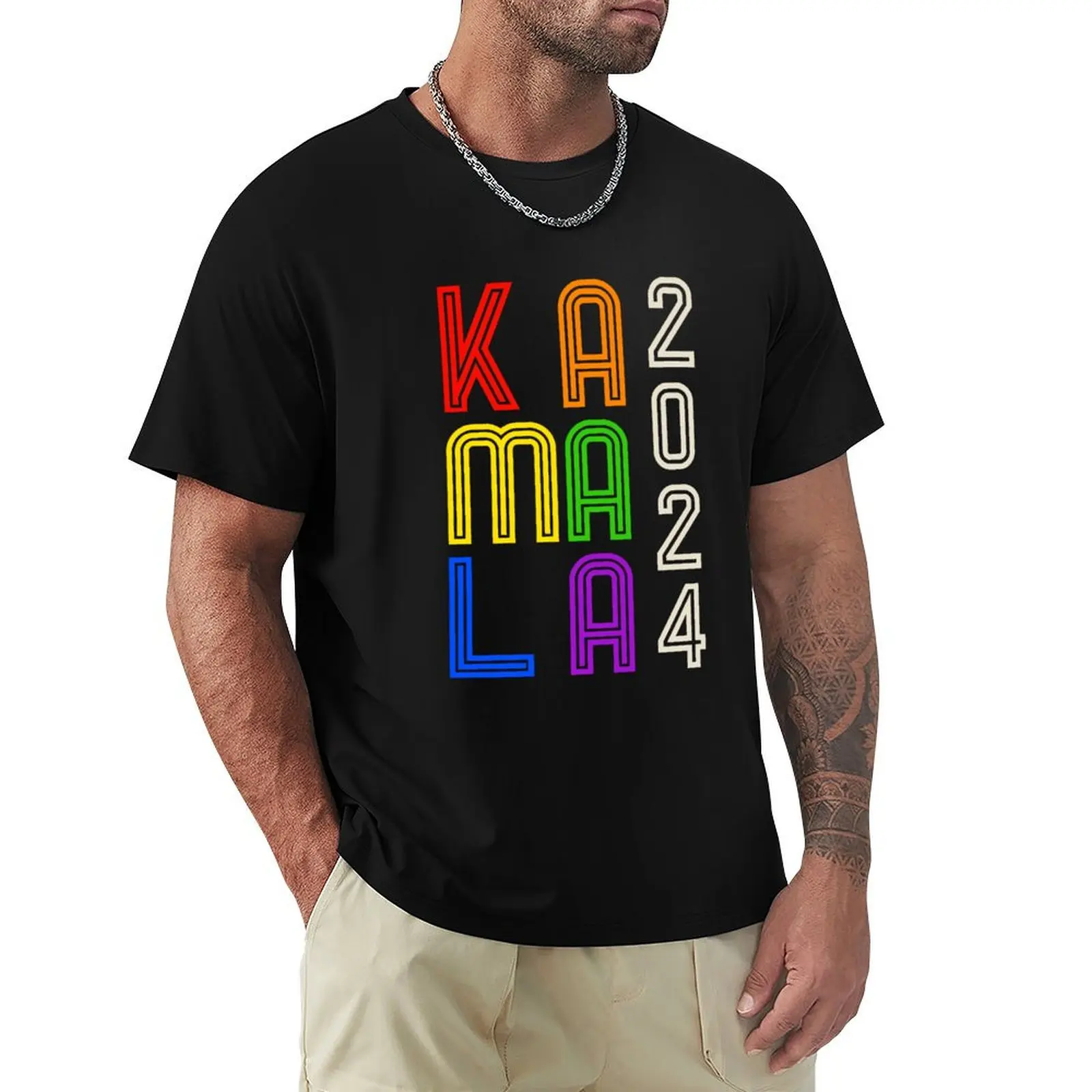 

Kamala 2024 in Rainbow Colors T-Shirt cute tops new gifts and t-shirts plus size tops t shirt men