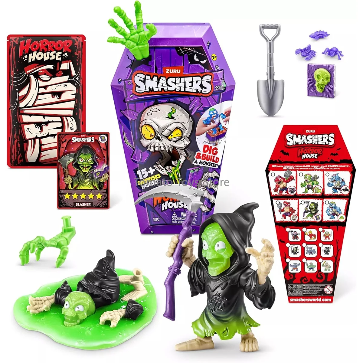 In Stock Zuru Smashers Horror House Series 1 Medium House Unbox A World of Spooky Surprises Horror House Trendy Toy Surprise Toy