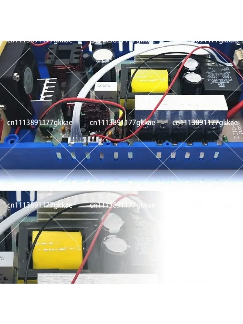 4000W Power Inverter 12V to 110V with LCD Display Cooling Fan Battery Clips for Car RV Truck Home Camping