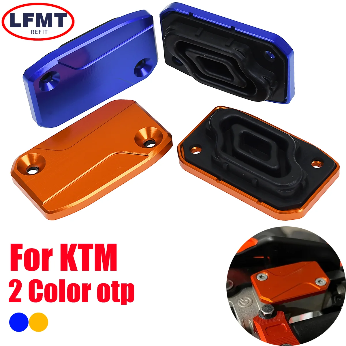 

CNC Front Brake And Clutch Fluid Reservoir Cover Cap For KTM SX EXC EXCF SMR SXF XCF EXC Husqvarna FC FR TE Dirt bike 2021