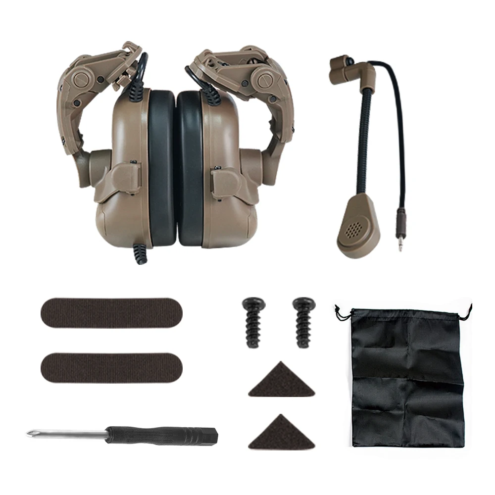 BOOIU 5th Gen Tactical Sound Collecting Headset for Outdoor Training CS Game Playing And Delta Force Cosplay Props