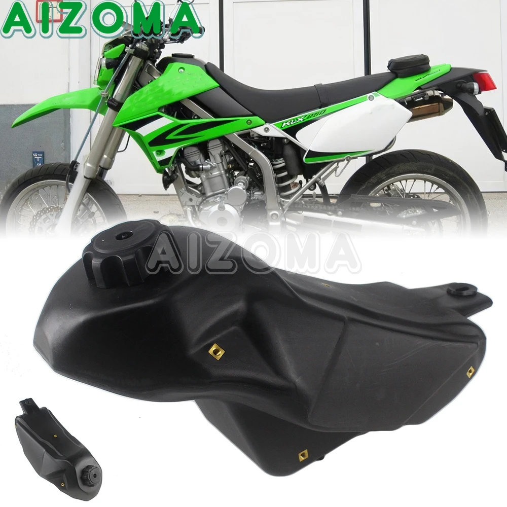 

For Kawasaki KLX250S KLX250SF 2009-2014 MX Enduro Motocross Dirt Bike Petrol Fuel Gas Gal Tank 1.5 Gallon Black For KLX 250 S/SF