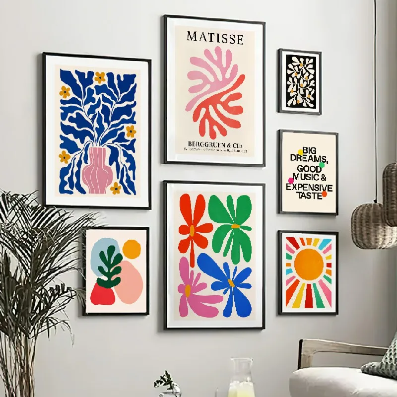Matisse Poster Korallen Blätter Blumen Abstrakte Pflanze Leinwand Malerei Nordic Zimmer Wand Kunstdrucke Bild Für Hoom Dekoration