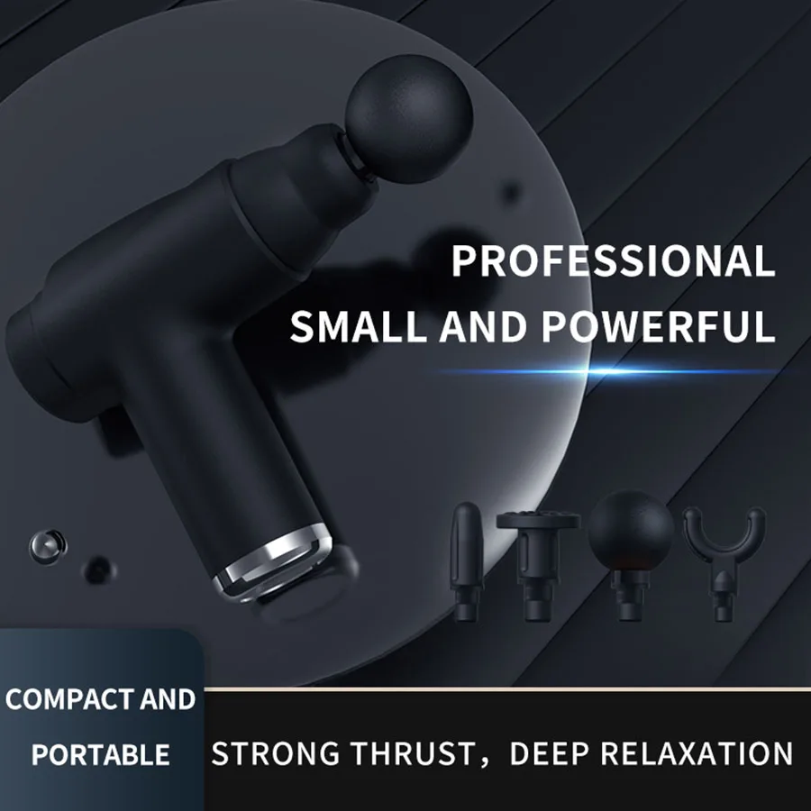 

Зарядный фасциальный пистолет с ЖК-дисплеем и многоуровневой регулировкой, подходящий для массажа всего тела