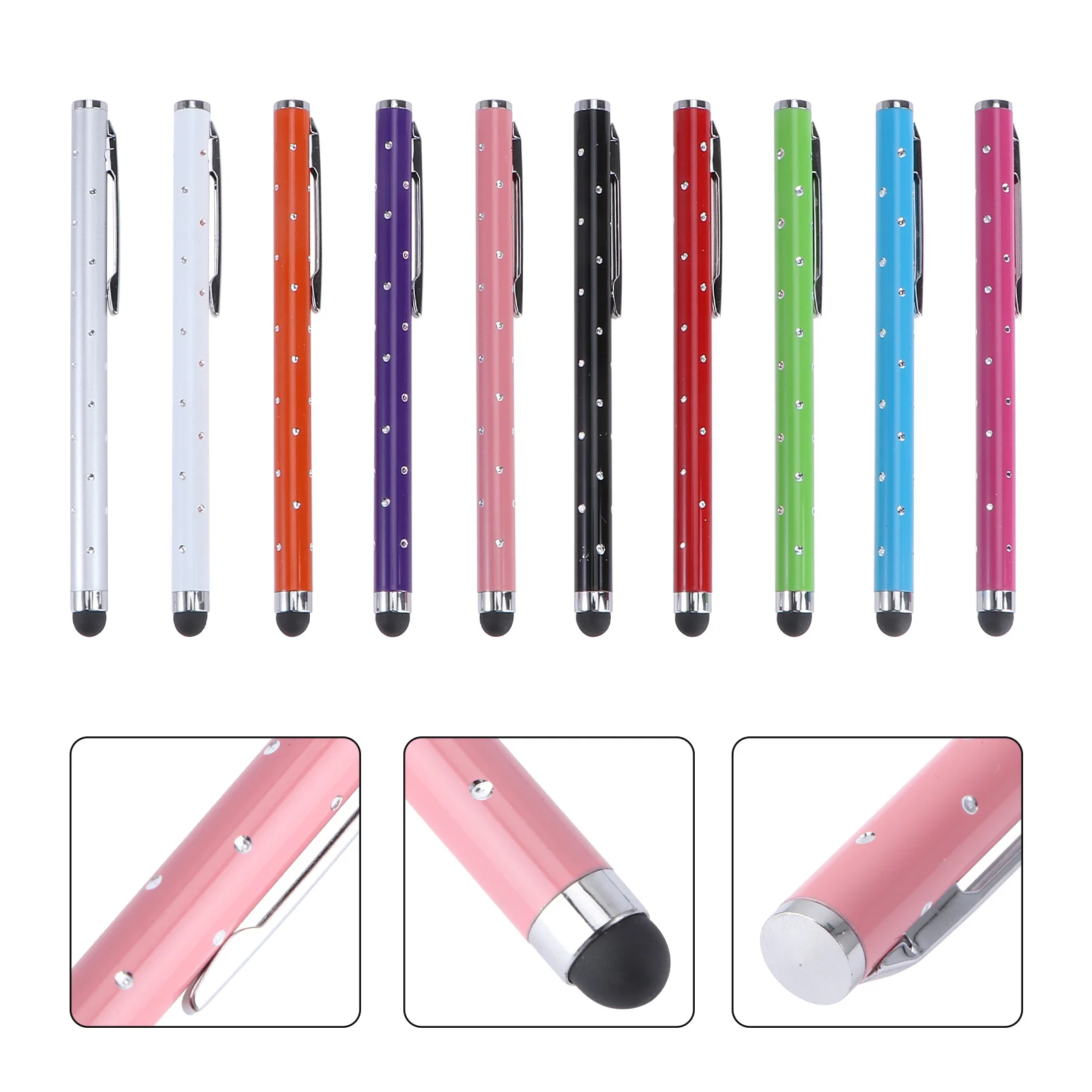 

10 pcs Capacitive Stylus Pen Metal Touch Screen For Drawing Writing Note-Taking On Phone Tablet Devices Screen Touch Pen