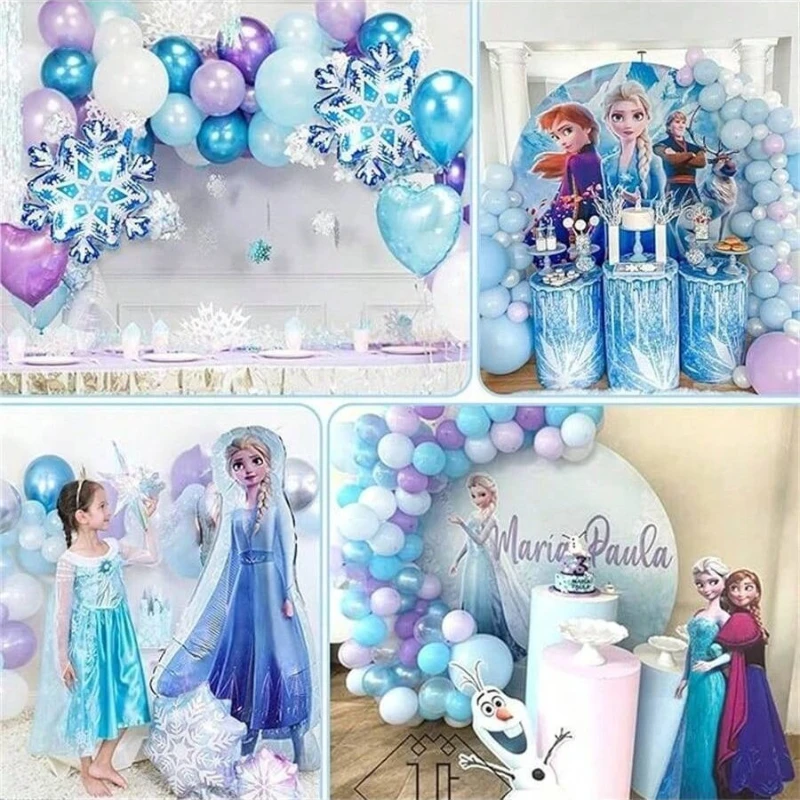 Disney frozen mordaça balão pacote elsa anna fundo decorações de parede para halloween natal aniversário practical piada festas