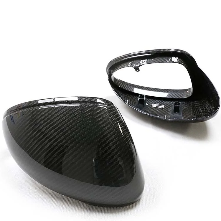 

MRD for Porsche Macan Dry Carbon Fiber Rearview Mirror Cover Mirror Cap M Style Clip On.